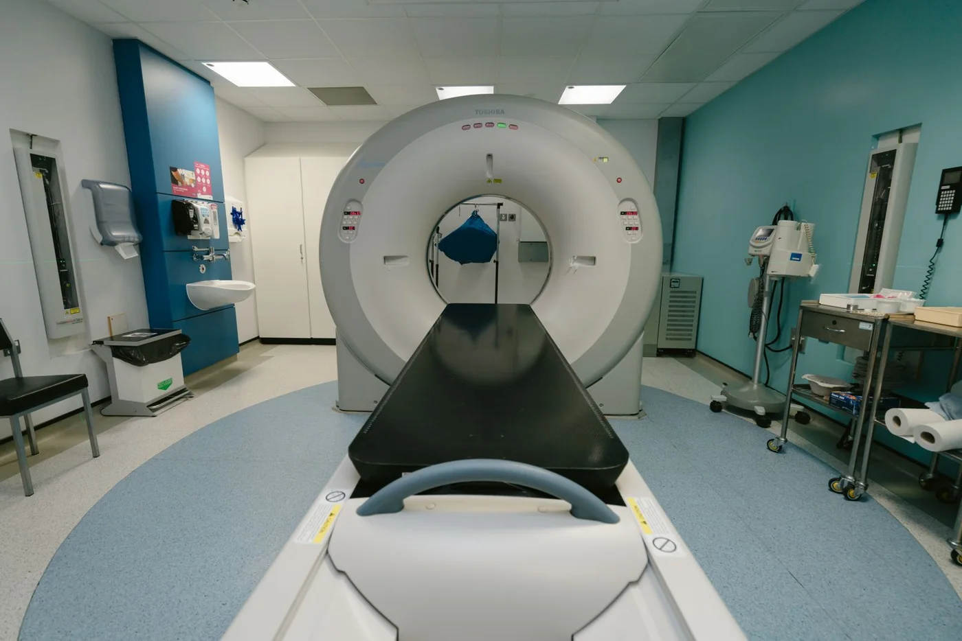 Medical imaging equipment in a clinical treatment room